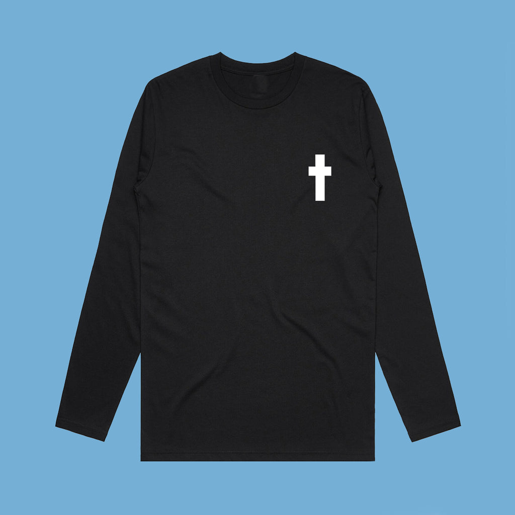 Trust God Cross Front/Back L/S – ourfaithtees